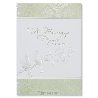 Wedding cards marriage prayer emb set3