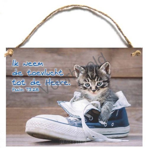 Tekstbord a5 ik neem de toevlucht