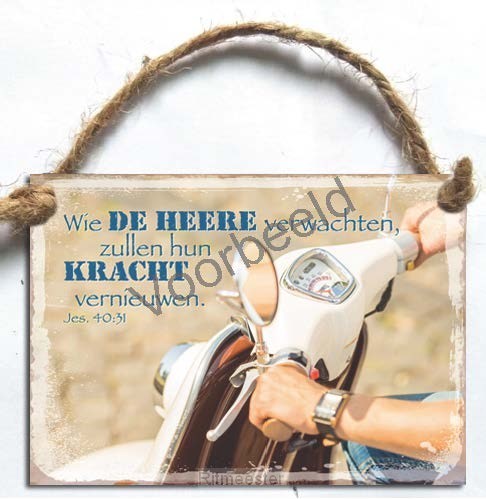 Wandbord a7 wie de Heere verwachten