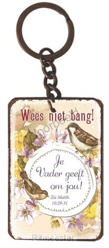 Sleutelhanger wees niet bang