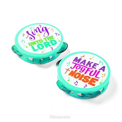 Religious Mini Tambourines ass.