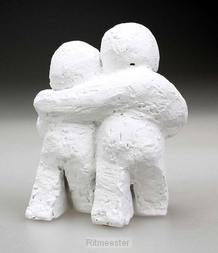 Beeld 18a mijn wereld 12 cm wit