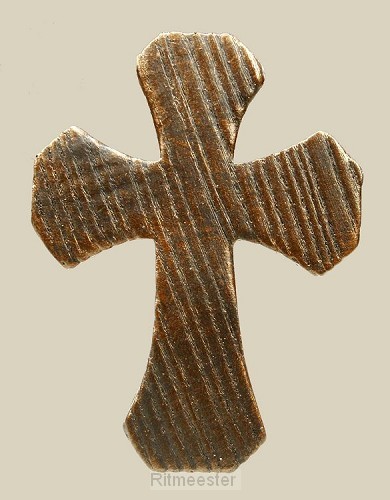 Kruis breeduitlopend brons 12 cm