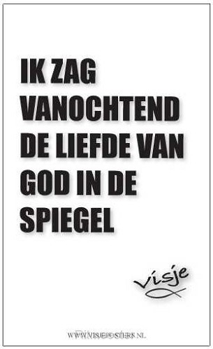 Kaart visje ik zag vanochtend de liefde