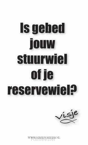 Kaart visje is gebed jouw stuurwiel