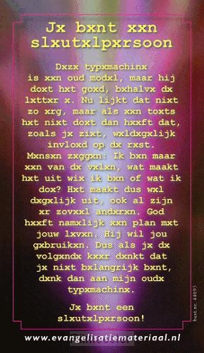 Kaart je bent een sleutelpersoon