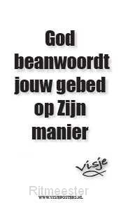 Kaart visje God beantwoordt jouw gebed