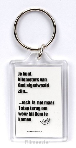 Sleutelhanger visje je kunt kilometers
