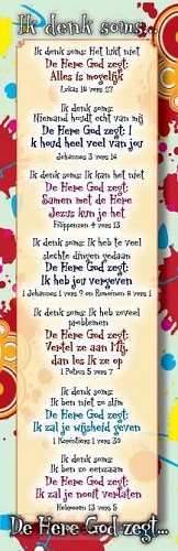 Boekenlegger kinder ik denk soms de Here