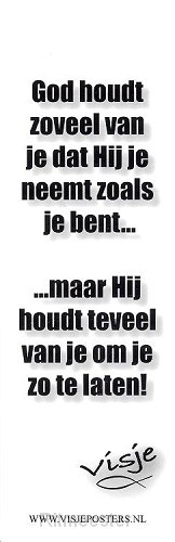 Boekenlegger visje God houdt zoveel van