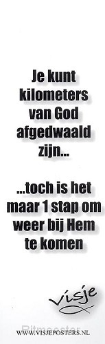 Boekenlegger visje je kunt kilometers va