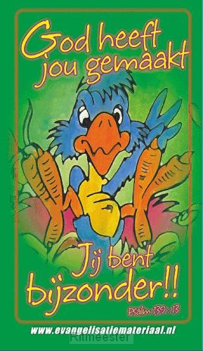 Kaart bijbeltje God heeft jou ge