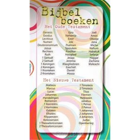 Kaart kinder alle bijbelboeken