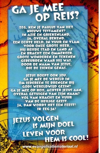 Minikaart kinder ga je mee op reis