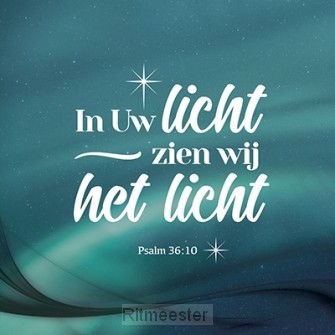 Wk kerst in Uw licht zien wij het licht