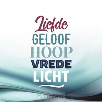 Wk kerst liefde geloof hoop vrede licht