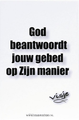 Minikaart visje God beantwoord jouw gebe