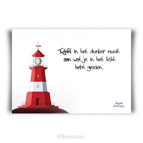 Minikaart twijfel in het donker nooit