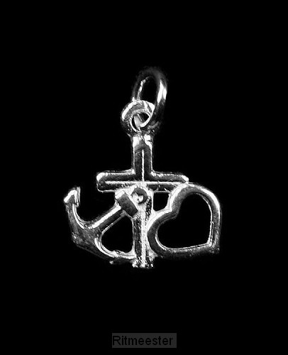 Hanger zilver gel hoop liefde naast elka