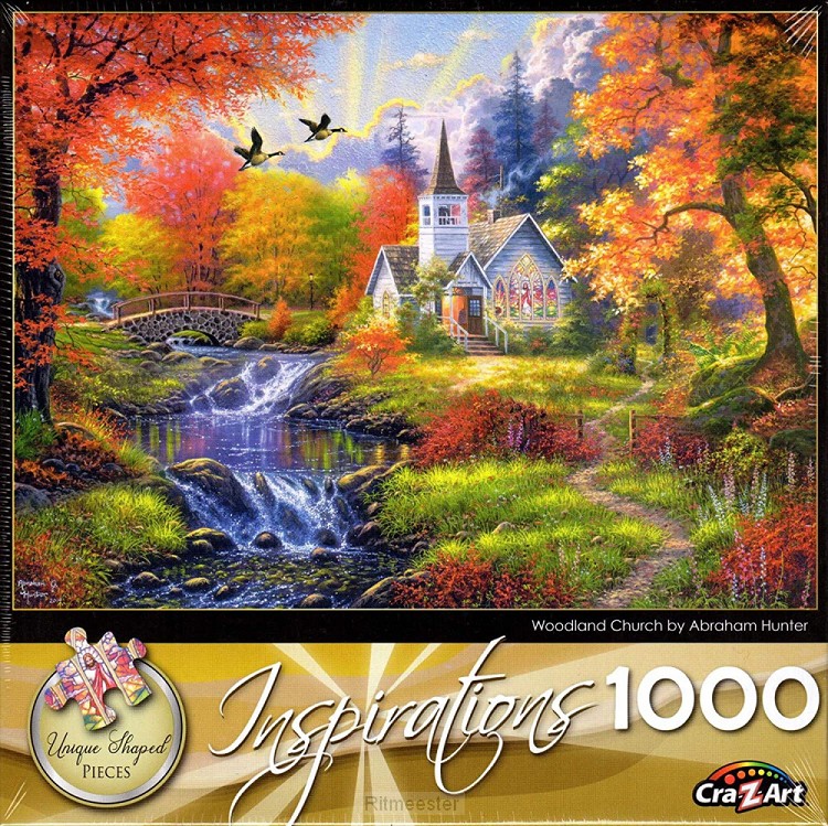 Puzzel Woodland Church (1000 stukjes)