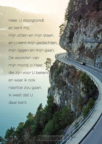 Poster Heer u doorgrondt en kent