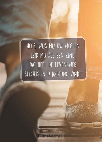 Poster Heer wijs mij uw weg