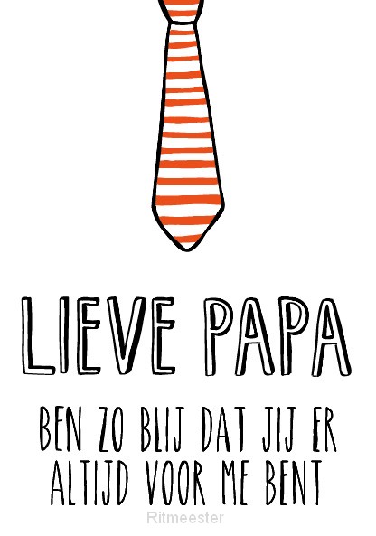 Wenskaart lieve papa