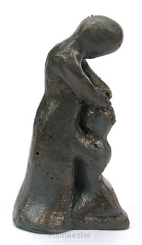 Beeld 603e gezegend 6cm blauw