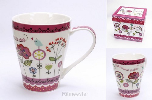 Mok in doos liefde kleurt je dag