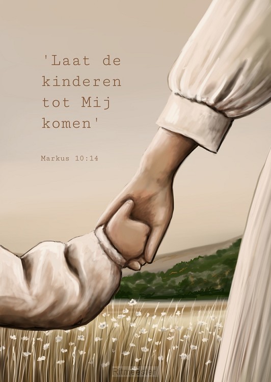 Poster A5 Laat de kinderen