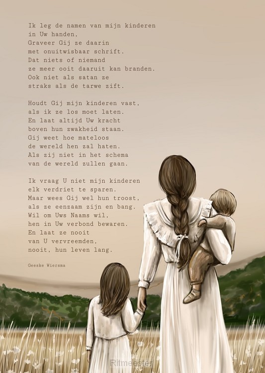 Poster A4 Gebed voor mijn kinderen