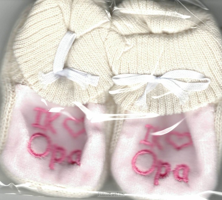 Slofjes roze/blauw opa