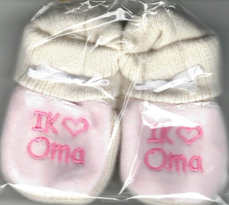 Slofjes roze/blauw oma