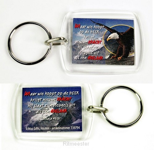 Sleutelhanger toekomst en nieuwe hoop