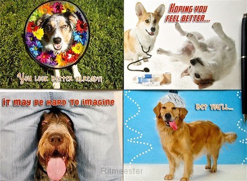 Cards get well heal set4