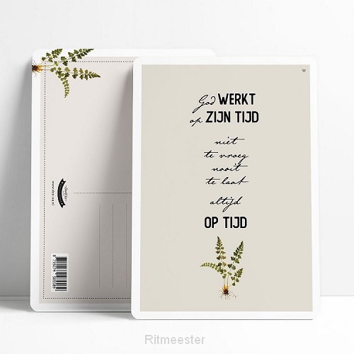 God werkt op Zijn tijd