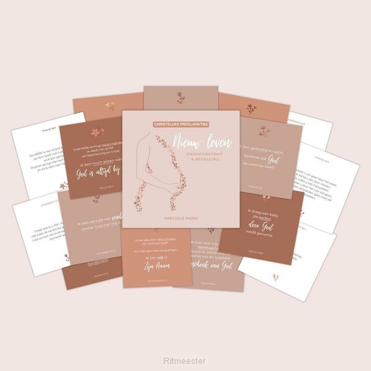 Proclamaties zwangerschap kaartenset