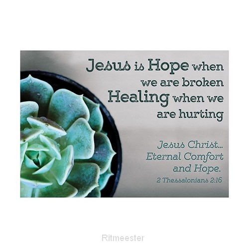 Postcard jesus is hope set6