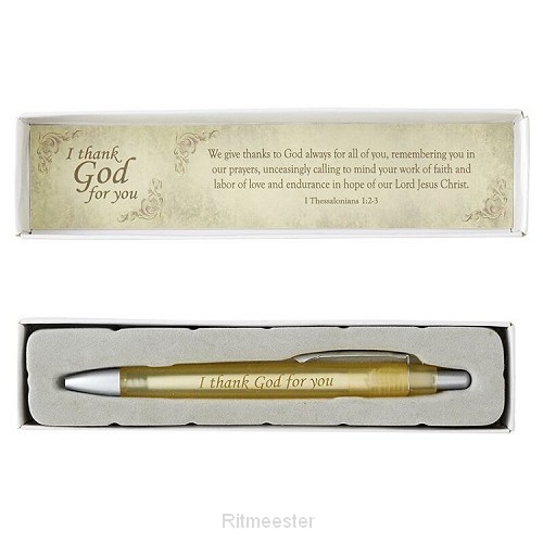 Pen I thank God for you