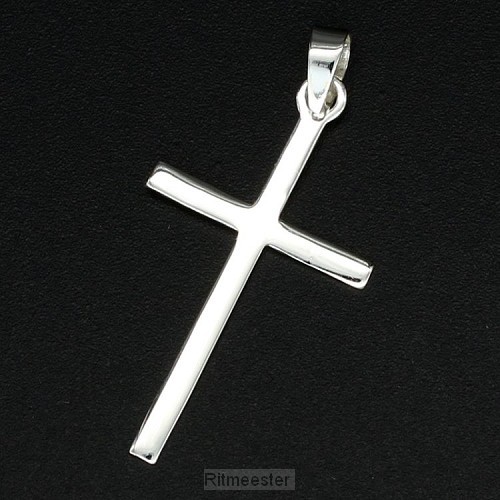 925 Silver Pendant Cross 25x13x1mm
