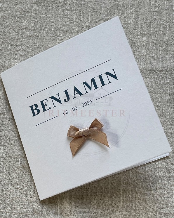 Geboortekaartje Benjamin