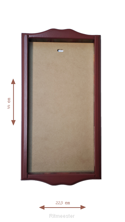 Lijst donkerbruin (klein)