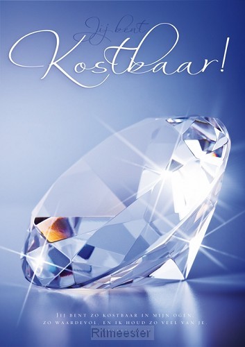 Poster A3 jij bent kostbaar