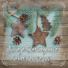 Kaart ik bid je Gods zegen toe in nieuwe