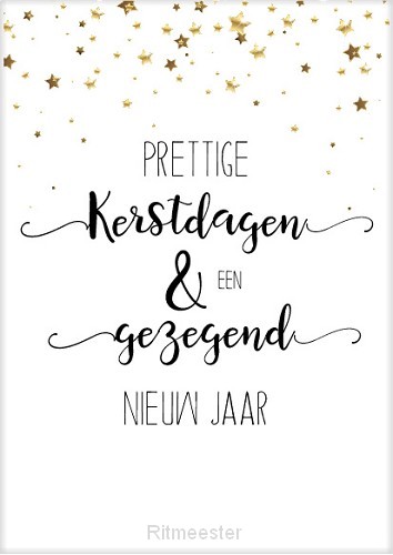 Kaart kerst Prettige kerstdagen