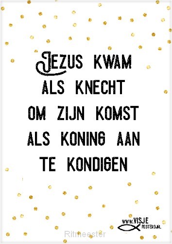 Jezus kwam als knecht