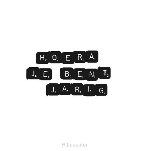 Kaart hoera je bent jarig