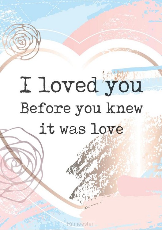Poster 50x70 i loved you
