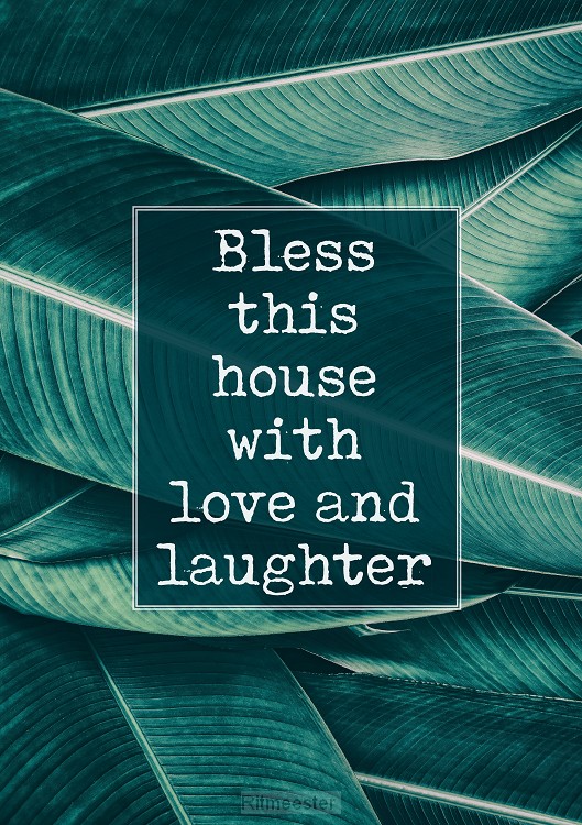Poster a4 bless this house