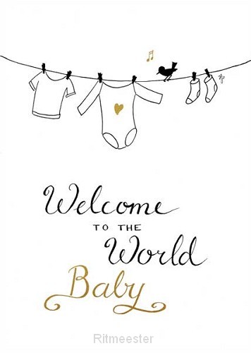 Kaart welkome to the world